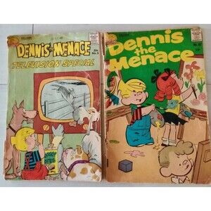 Fawcett Comics Dennis The Menace TV Special Special 1968 & Comic # 63 1962